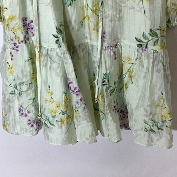 NWT Taylor Ruffle Hem Smock Dress Size XS - Picture 8 of 13